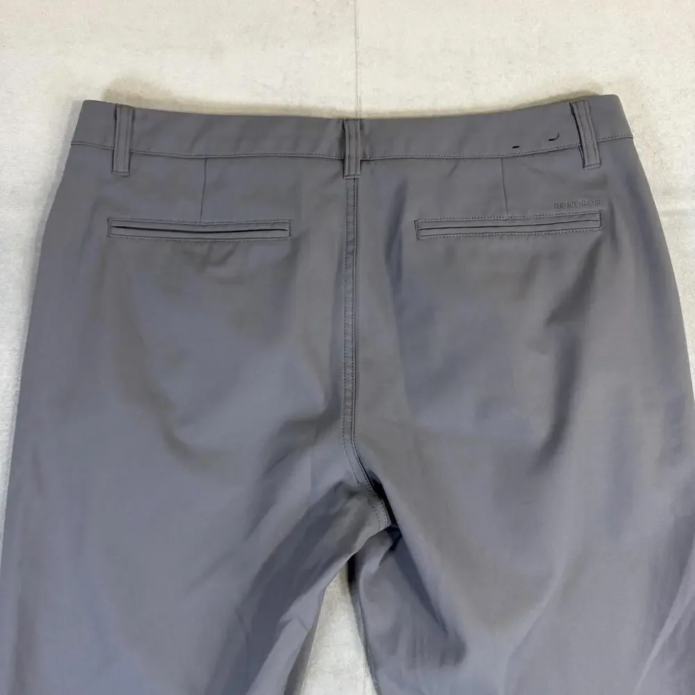 Bonobos Golf Pants Mens 36x32 Slim Gray Performance Straight Leg Stretch Chino